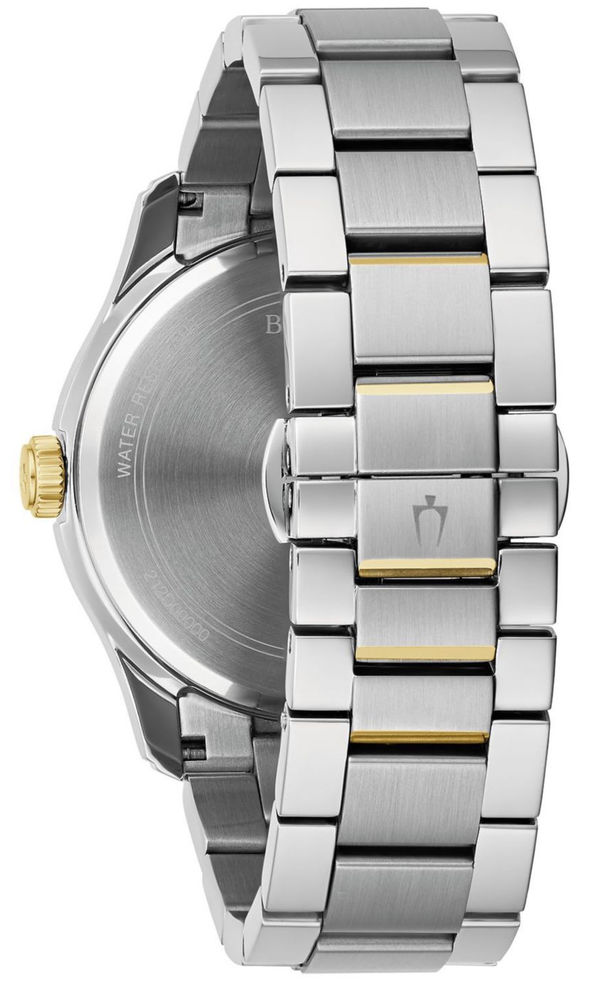 Mens Classic Wilton Silver-Tone Stainless Steel Bracelet Watch, 41mm