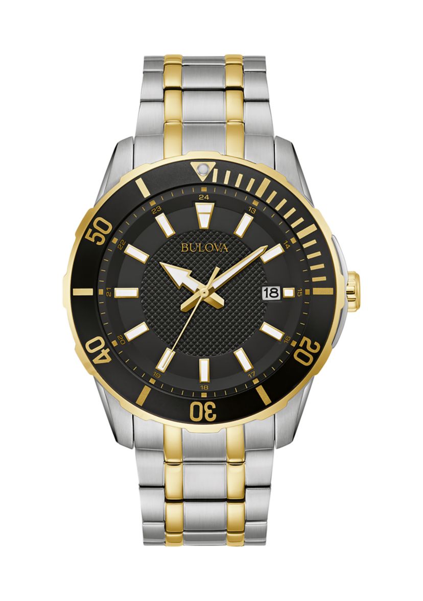 Mens Classic Chronograph Black Strap Watch