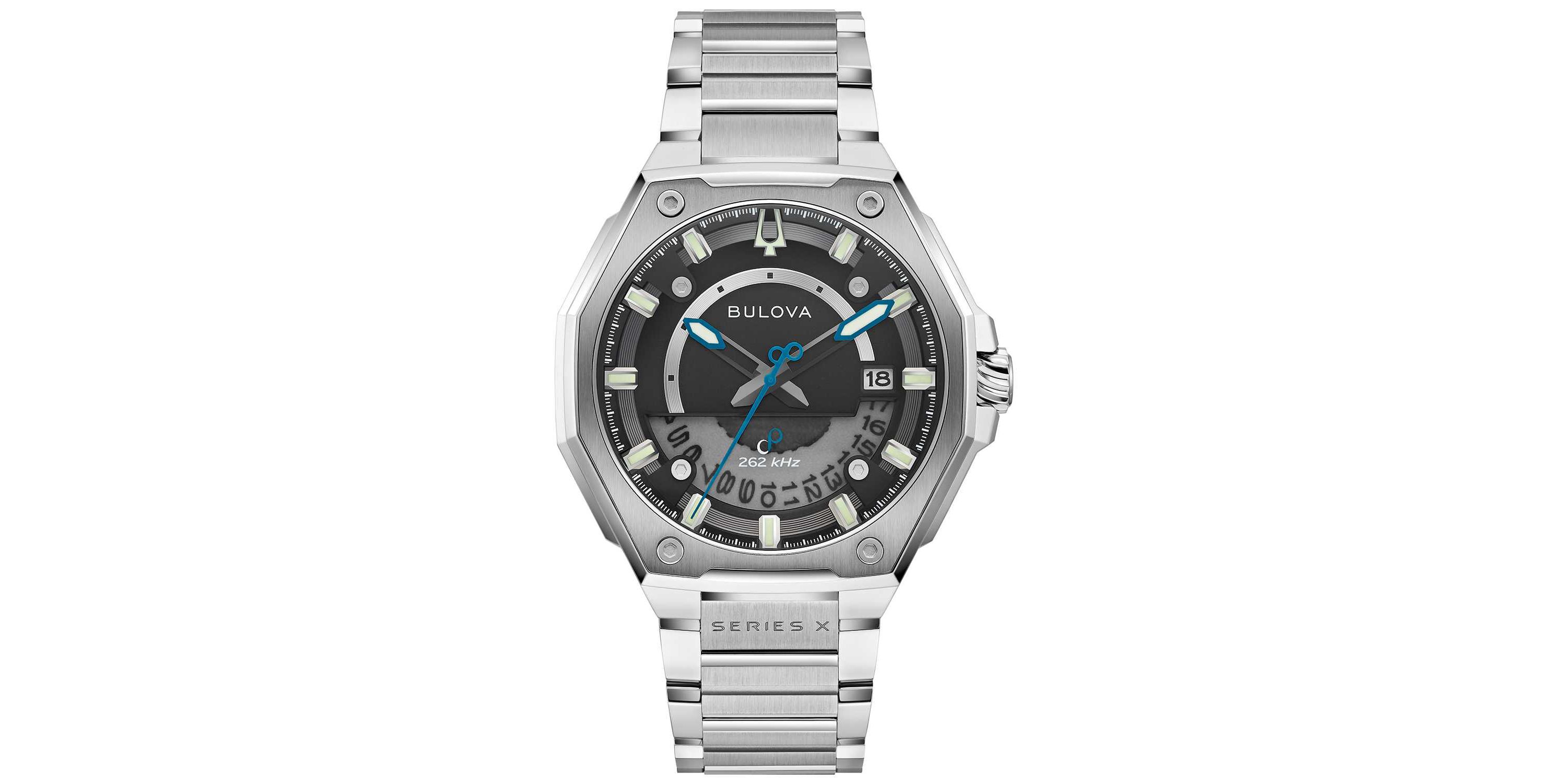 Bulova Mens Luxury Series X Silver-Tone Bracelet Watch 42mm