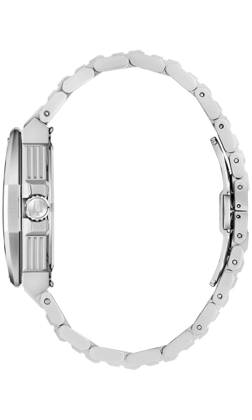 Bulova Mens Luxury Series X Silver-Tone Bracelet Watch 42mm