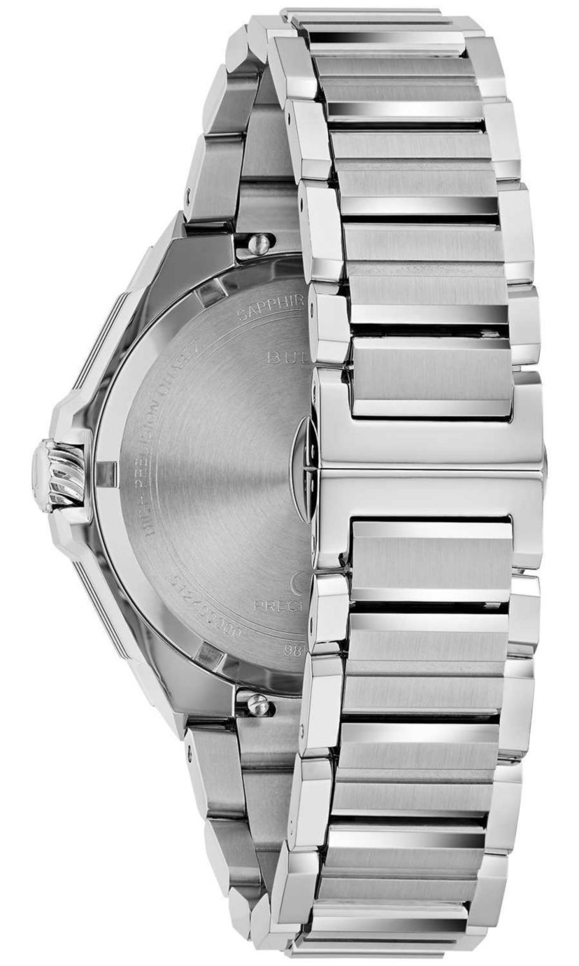 Bulova Mens Luxury Series X Silver-Tone Bracelet Watch 42mm
