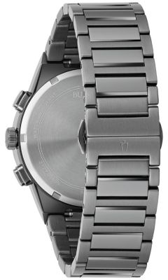 Men's Modern Millenia Chronograph Gray Stainless Steel Bracelet Watch, 41mm