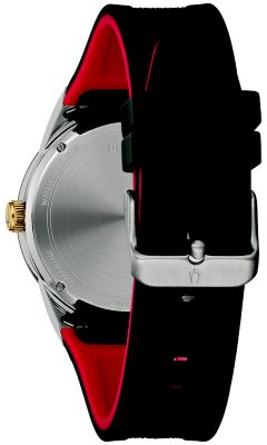 Bulova Men's Modern Millennia Black Rubber Strap Watch, 41mm