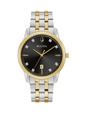 Bulova Men's Sutton 2 Tone Dial Watch
