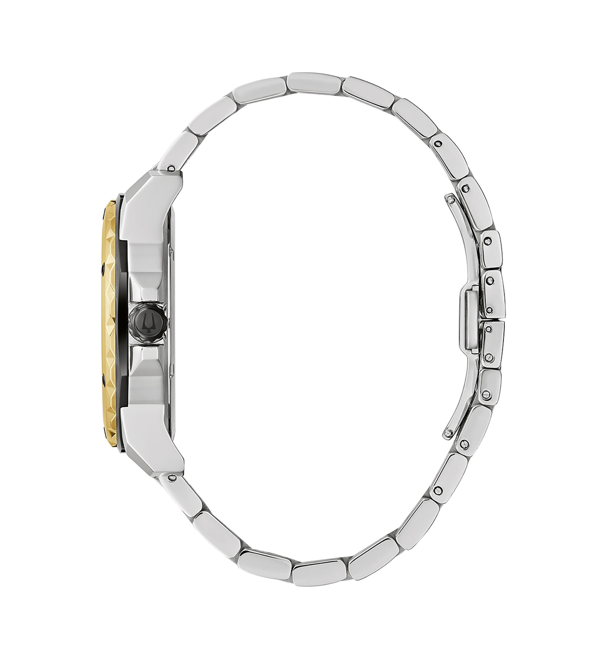 Mens Marine Star Diamond Two-Tone Stainless Steel Bracelet Watch