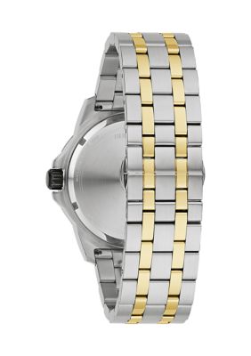 Men's Marine Star Diamond Two-Tone Stainless Steel Bracelet Watch
