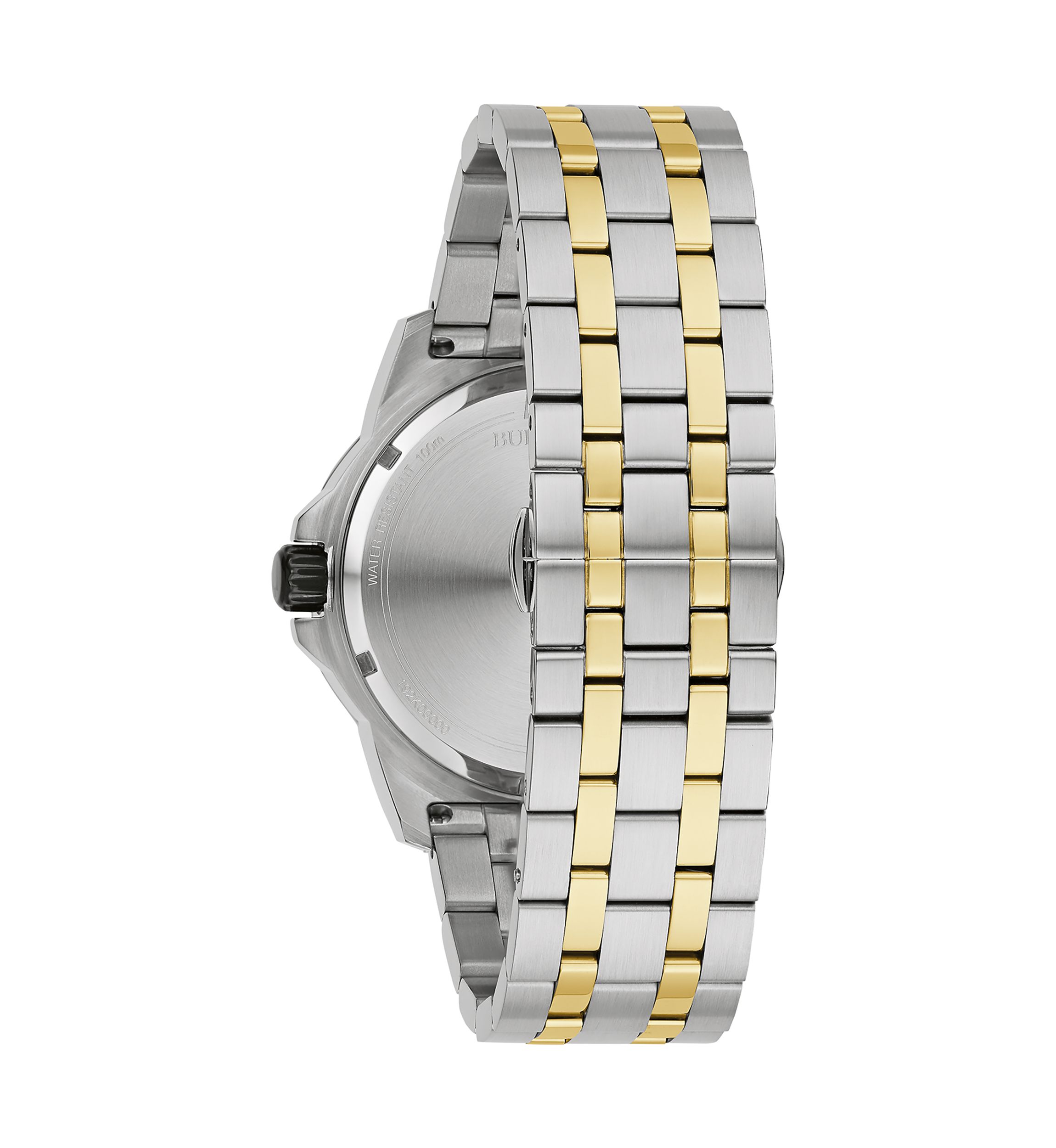 Mens Marine Star Diamond Two-Tone Stainless Steel Bracelet Watch