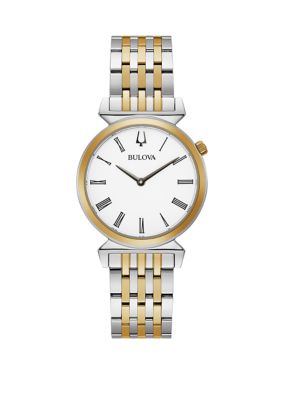 Bulova Women's Regatta 2 Tone Stainless Steel Bracelet Watch