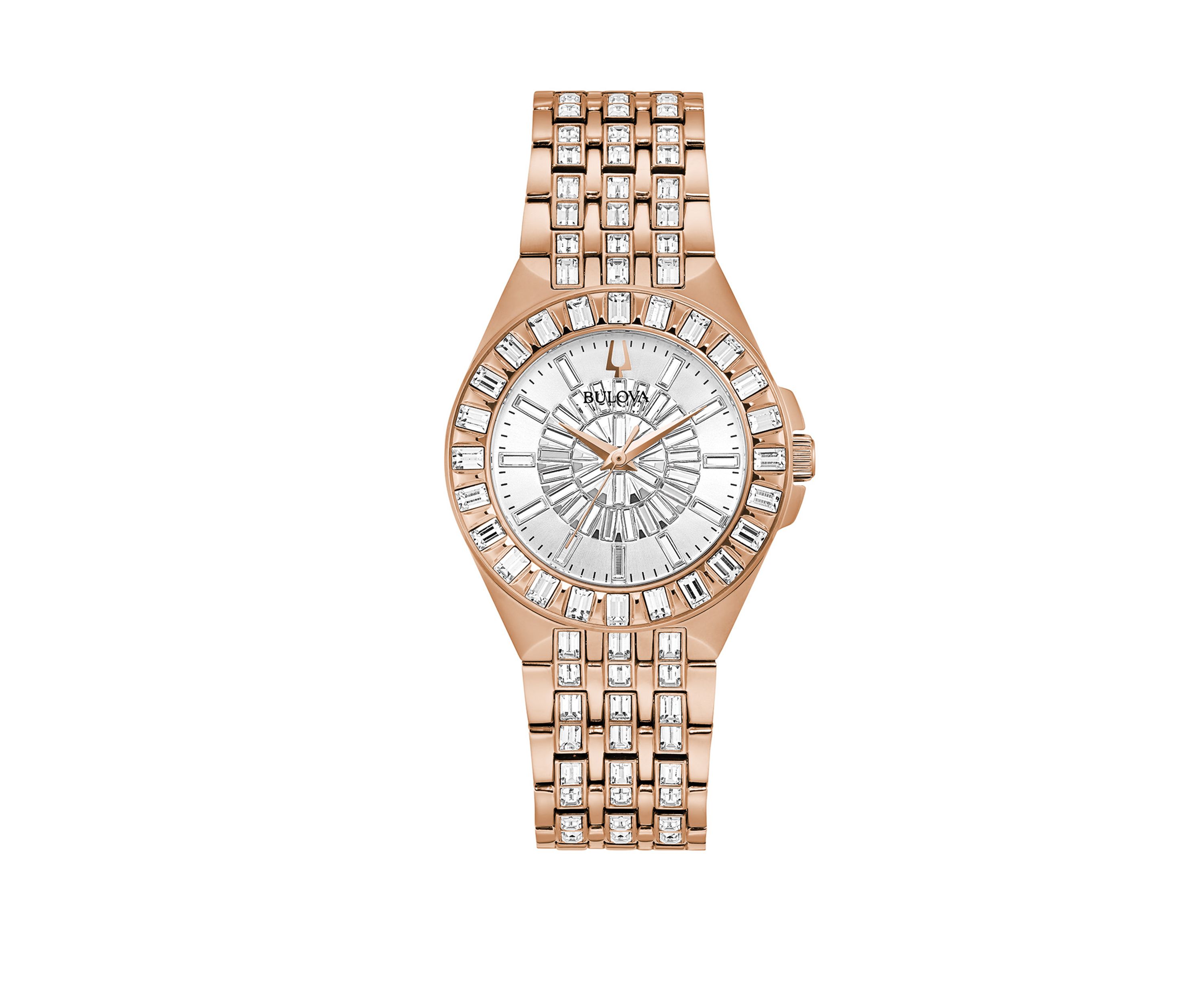 Womens Phantom Baguette Rose Gold Watch