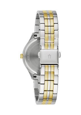 Ladies Classic Crystal Two-Tone Bracelet Watch 32mm