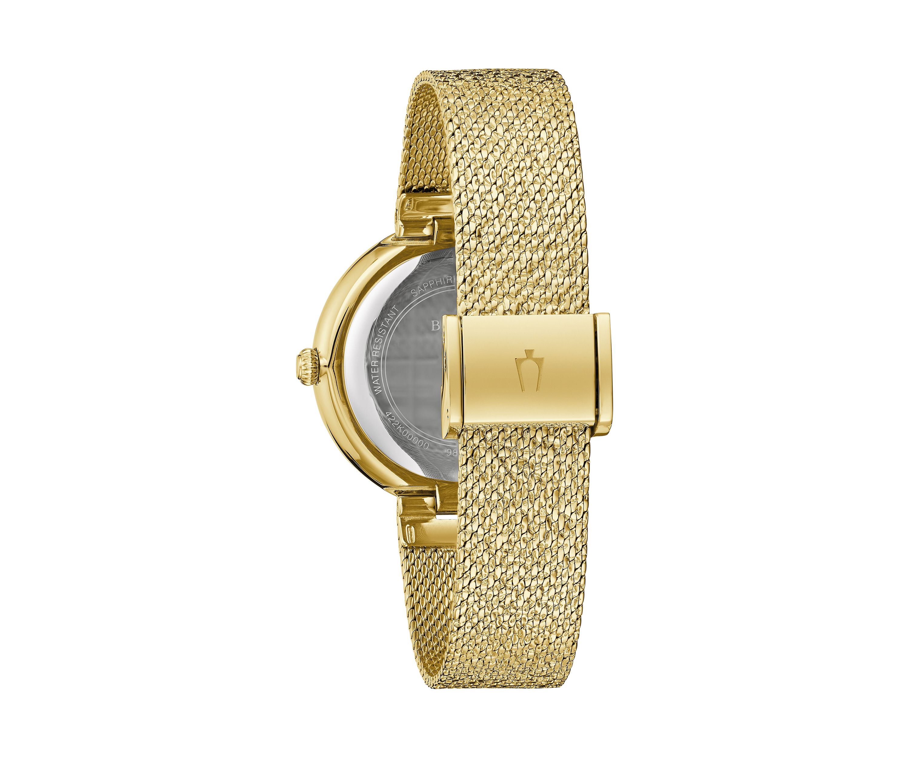 Womens Dress Classic Champagne Gold Tone Stainless Steel Bracelet Watch 