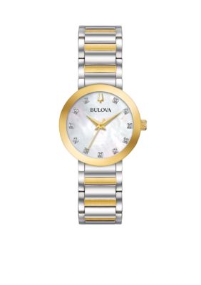 Bulova Women's Two-Tone Diamond Accent Watch | belk