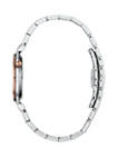 Womens Regatta Diamond Accent 2 Tone Stainless Steel Bracelet Watch 