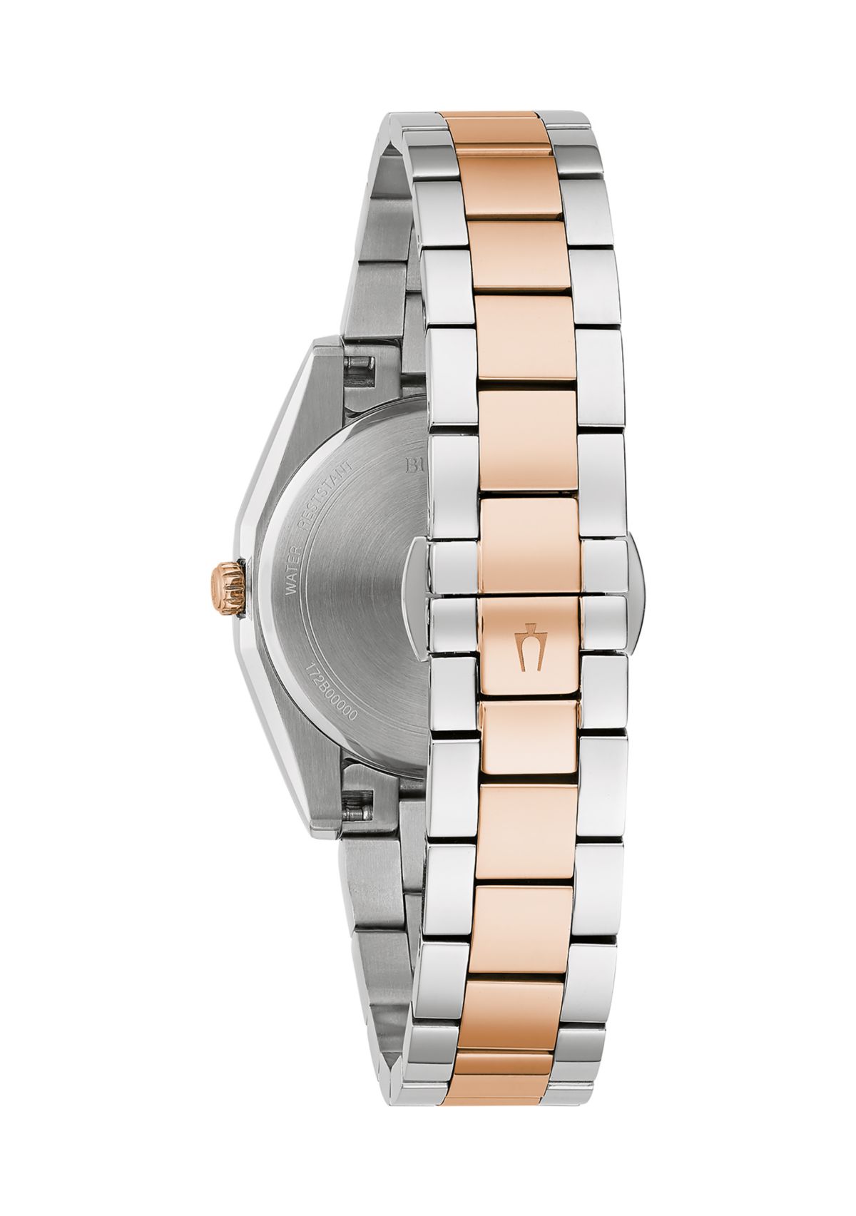 Surveyor Womens Diamond Accent Two-tone Stainless Steel Bracelet Watch