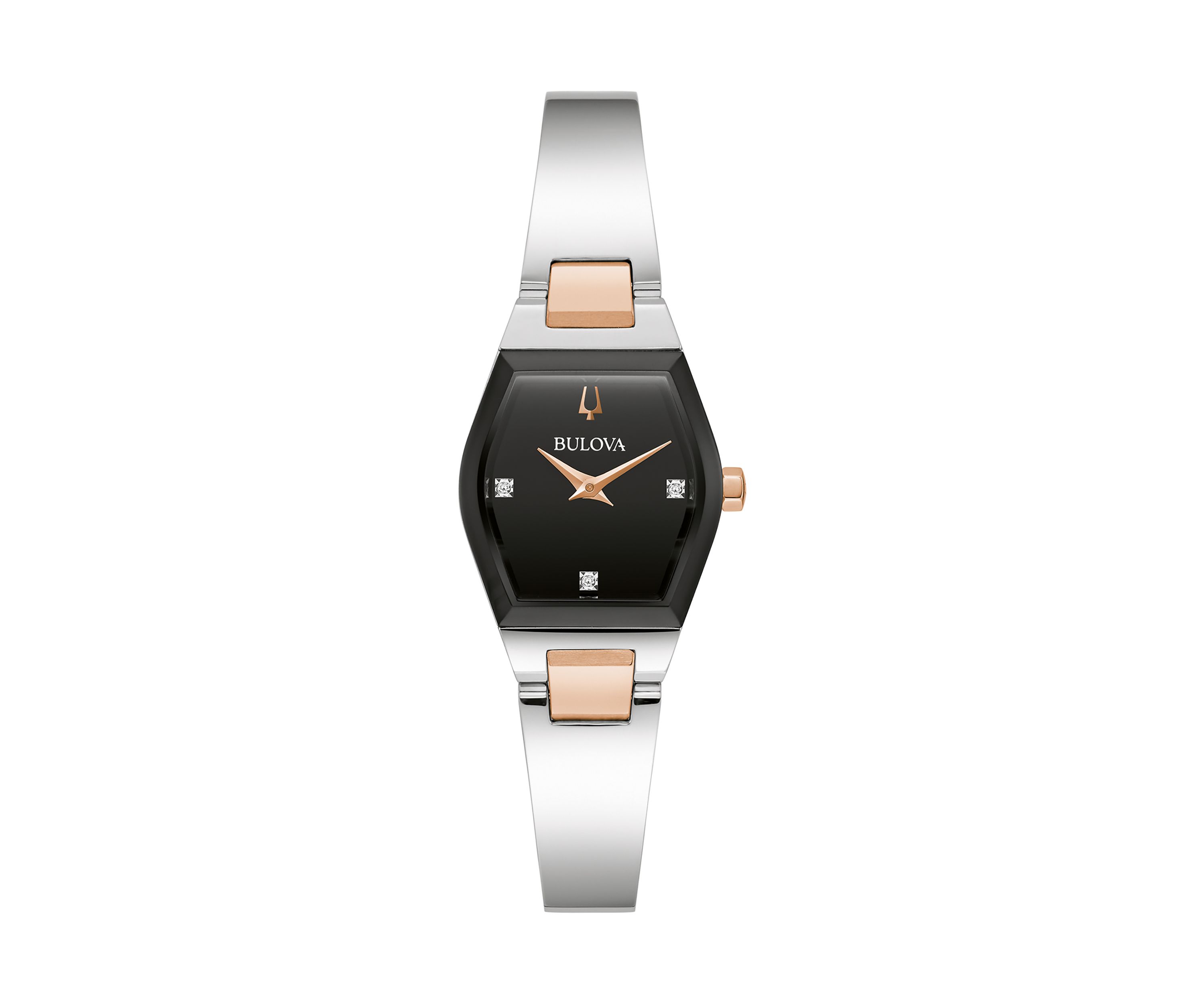 Womens Modern Gemini Two Tone Stainless Steel Bangle Watch - 22.5 Millimeter