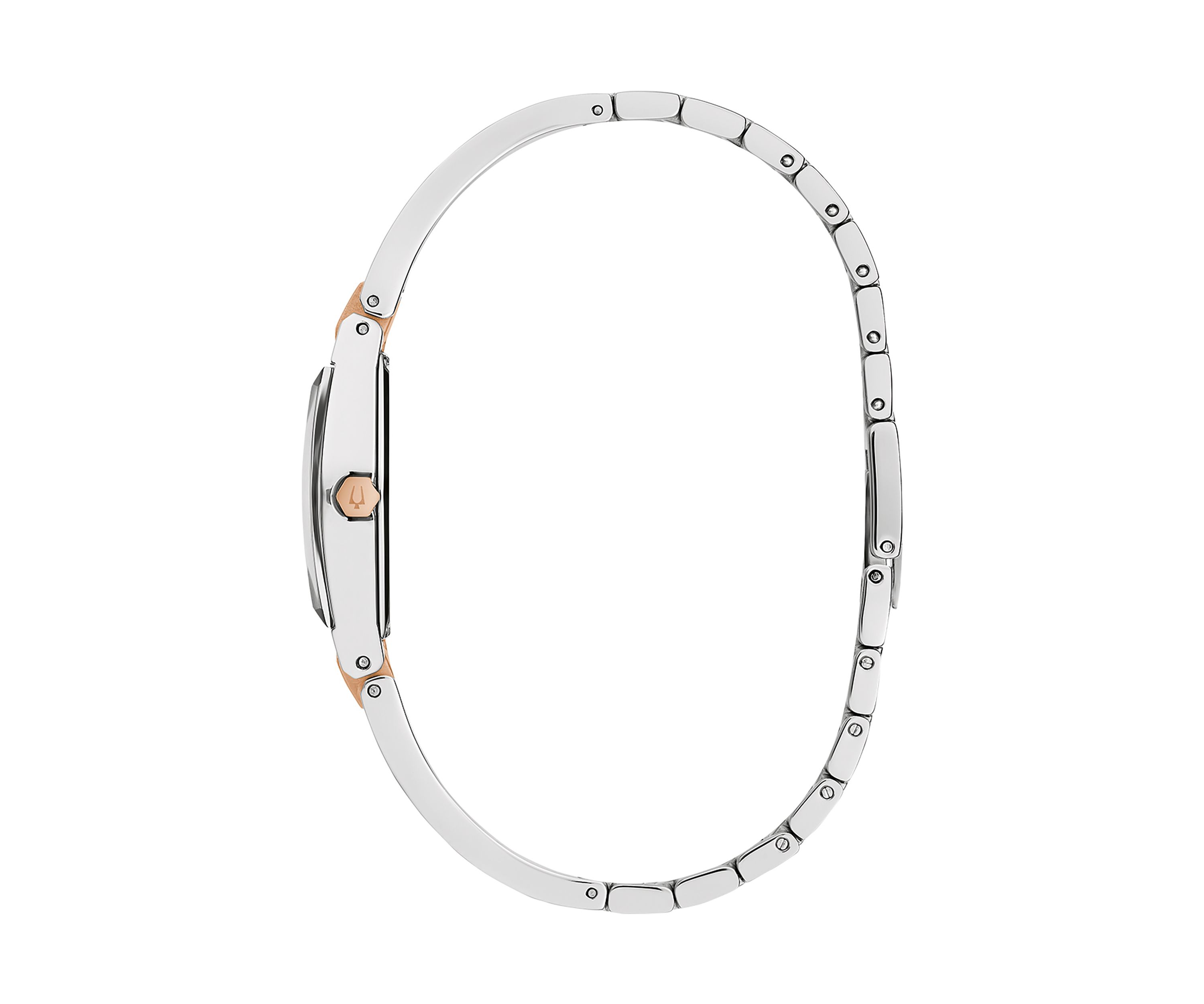 Womens Modern Gemini Two Tone Stainless Steel Bangle Watch - 22.5 Millimeter