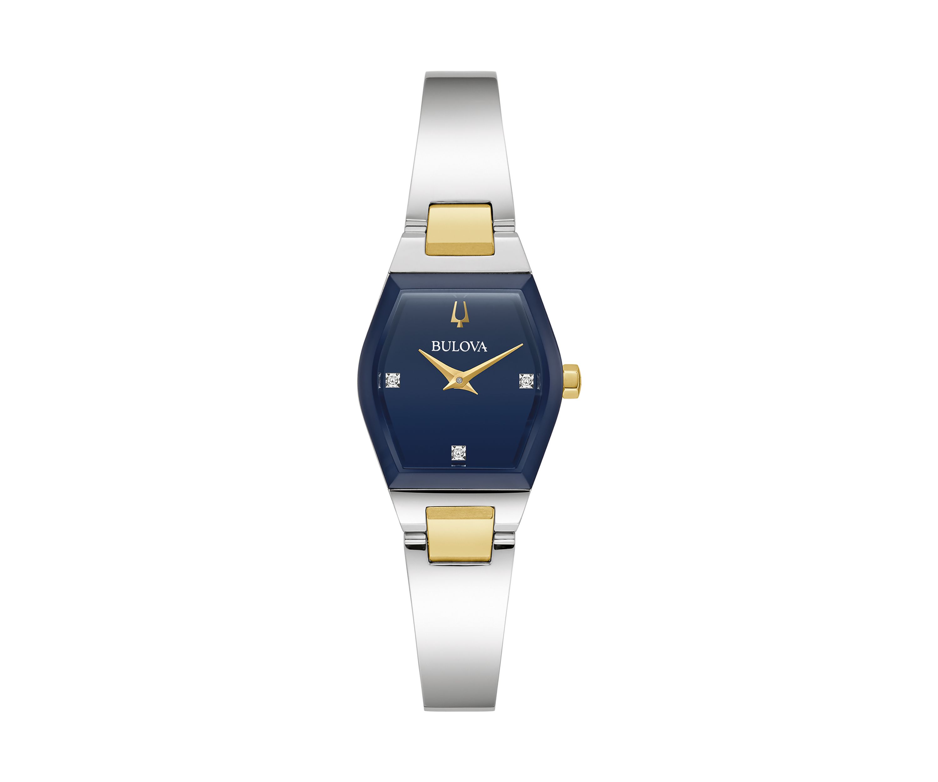 Womens Modern Gemini Two Tone Stainless Steel Bangle Watch - 22.5 Millimeter