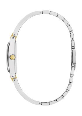 Women's Modern Gemini Two Tone Stainless Steel Bangle Watch