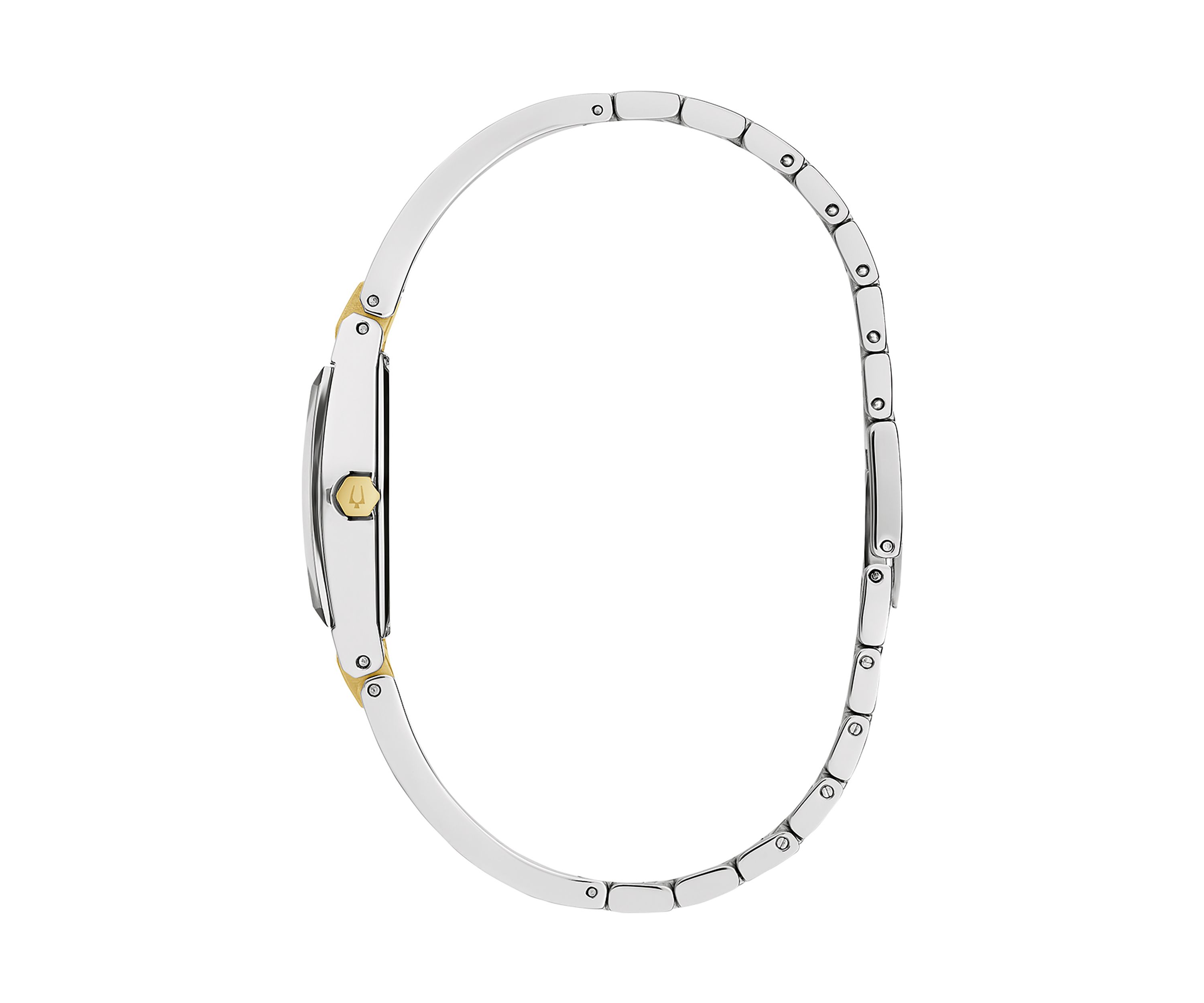 Womens Modern Gemini Two Tone Stainless Steel Bangle Watch - 22.5 Millimeter
