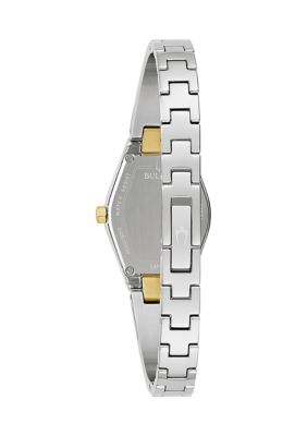 Women's Modern Gemini Two Tone Stainless Steel Bangle Watch