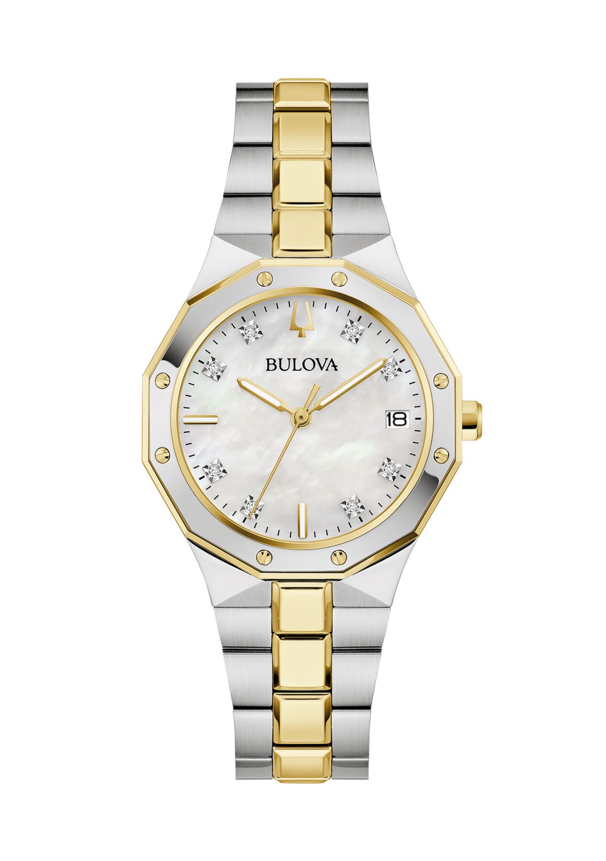 Womens 32 Millimeter Classic Prestige Two-Tone Bracelet Watch