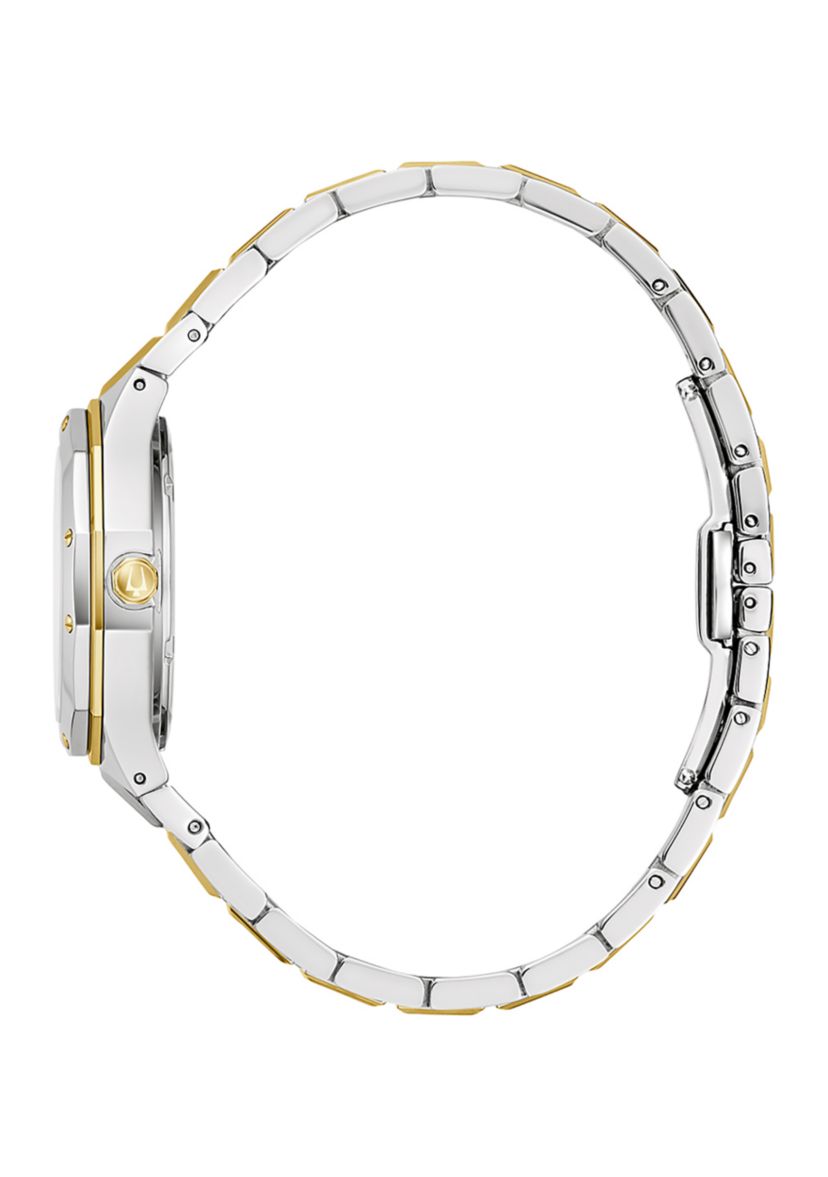 Womens 32 Millimeter Classic Prestige Two-Tone Bracelet Watch