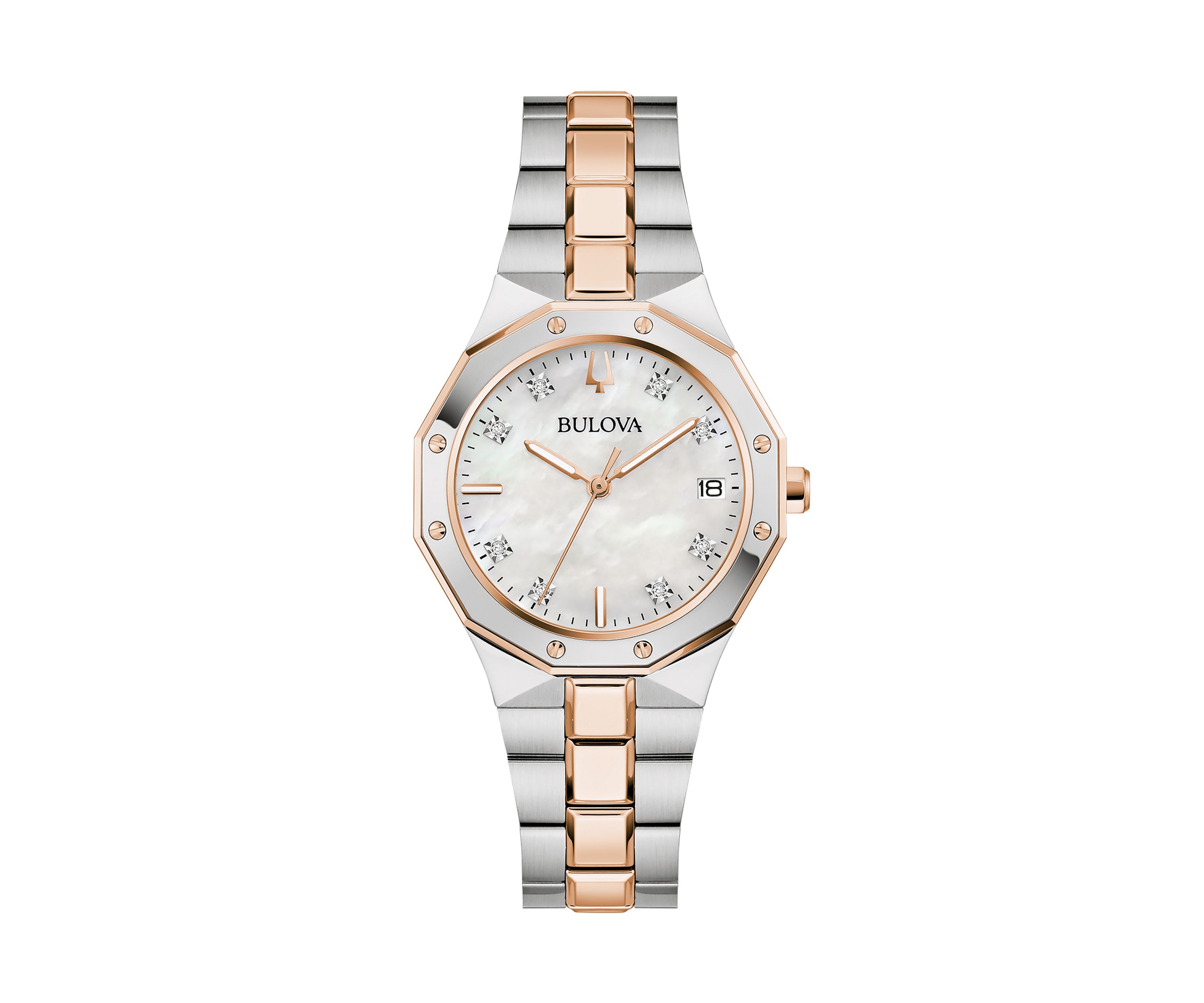 Bulova Ladies Classic Prestige Two-Tone Bracelet Watch, 32 Millimeter 