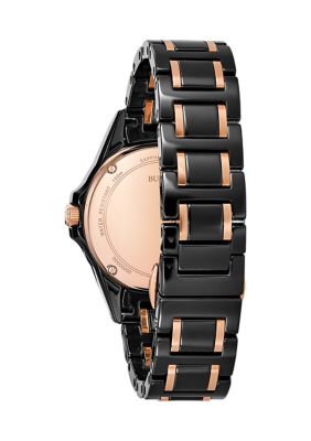 Bulova ceramic women's discount watch