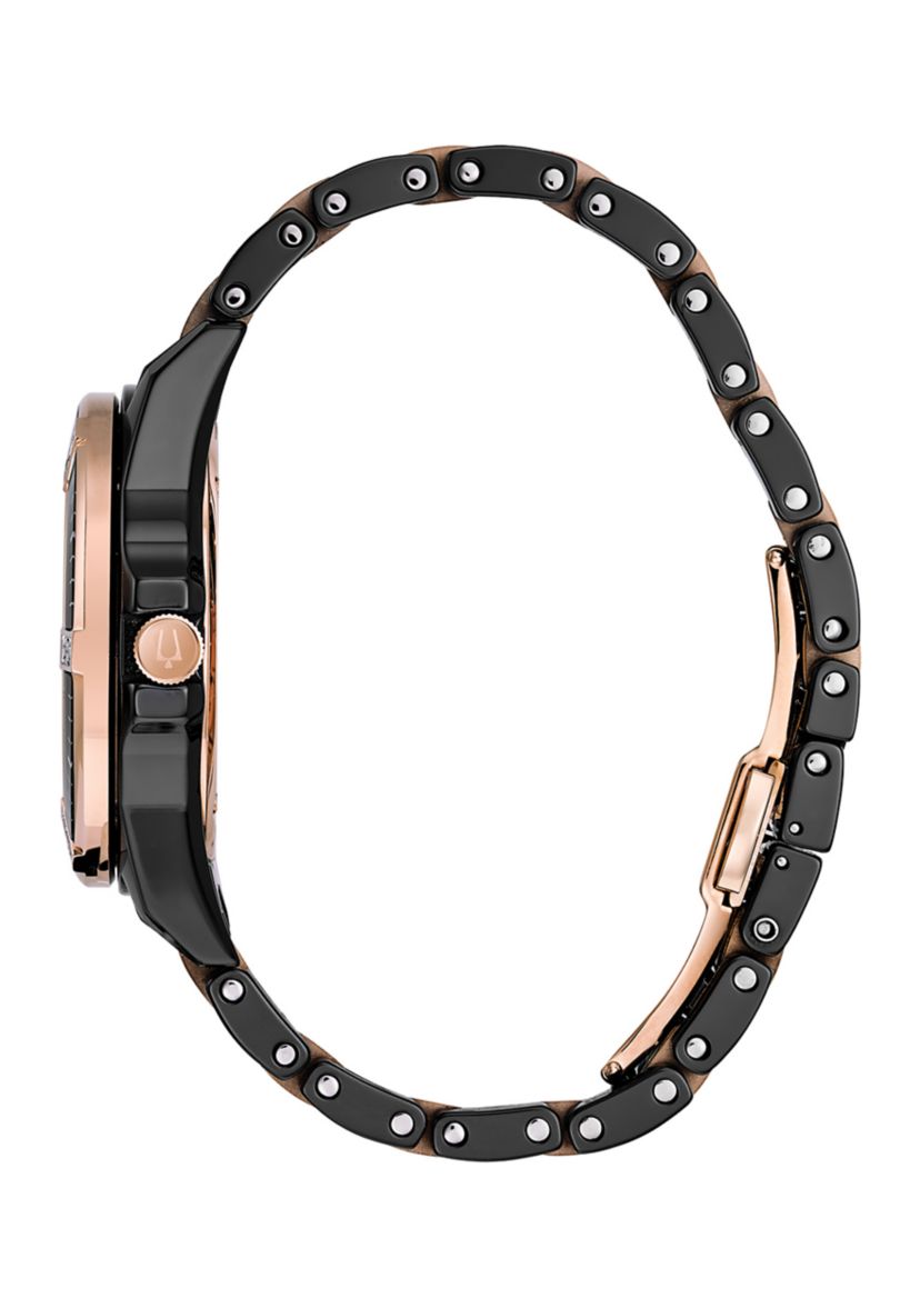 Womens Marine Star Stainless Steel & Ceramic Bracelet Watch