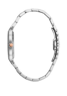 2 Tone Stainless Steel 0.02 ct. t.w. Diamond Dial Bracelet Watch