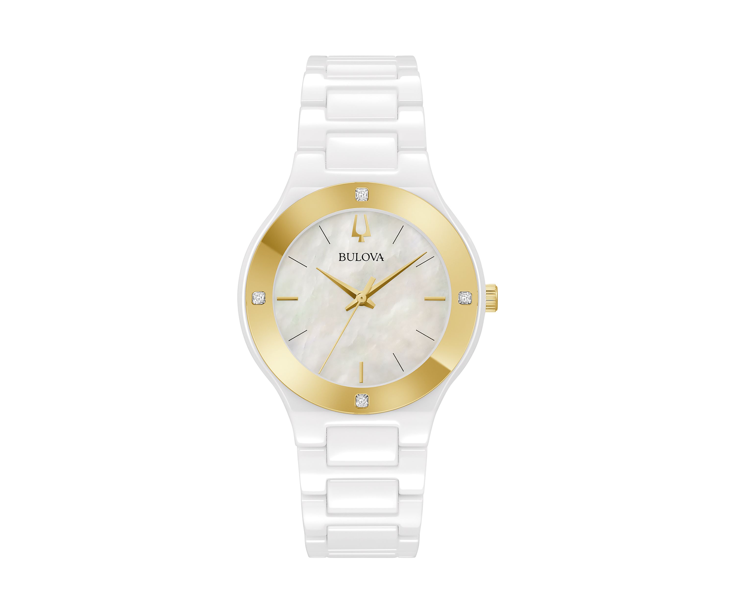 Womens Modern Millennia White Ceramic Bracelet Watch