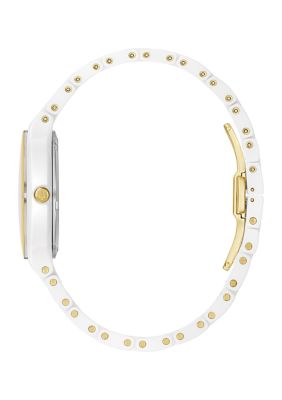 Women's Modern Millennia White Ceramic Bracelet Watch