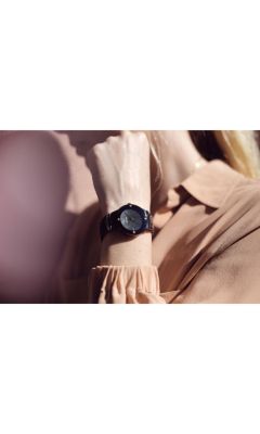 Women's Modern Millenia Diamond Black Ceramic Bracelet Watch, 31.5mm
