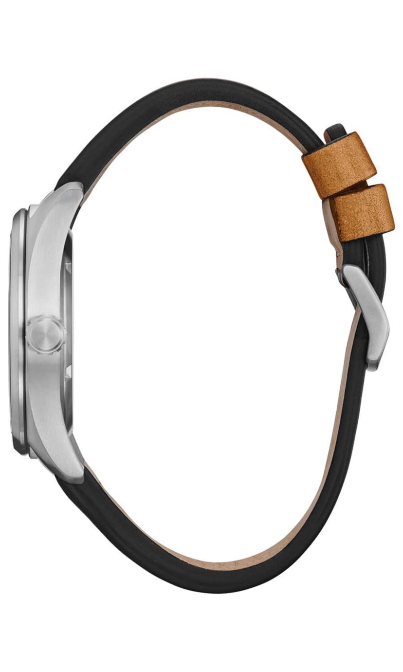 Citizen Eco-Drive Mens Avion Brown Leather Strap Watch, 42mm