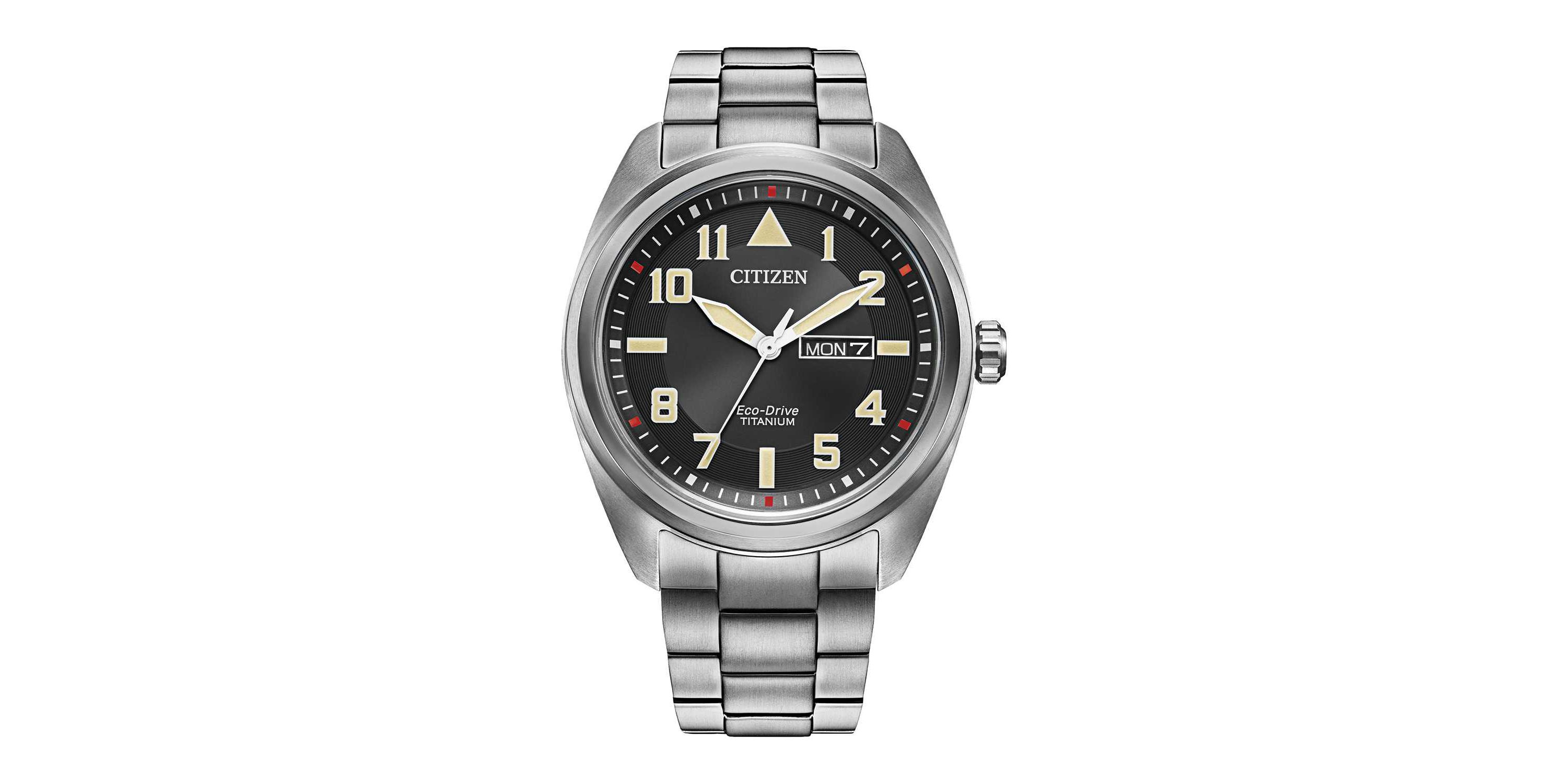 Citizen Eco-Drive Mens Garrison Silver-tone Super Titanium™ Bracelet Watch, 42mm