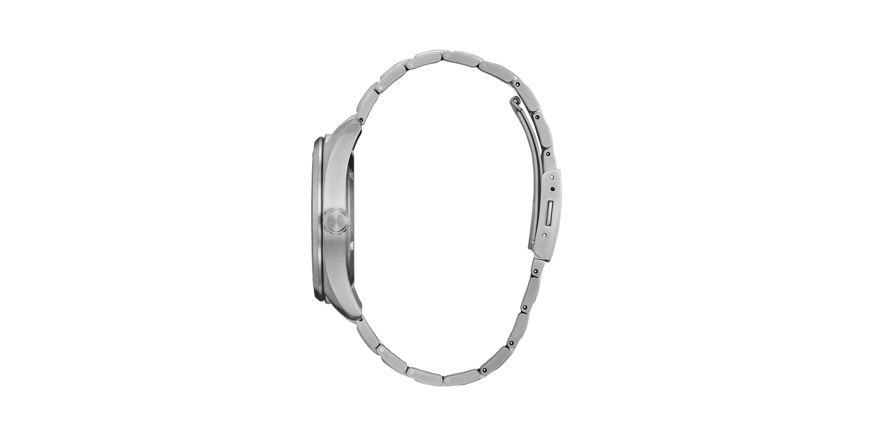 Citizen Eco-Drive Mens Garrison Silver-tone Super Titanium™ Bracelet Watch, 42mm