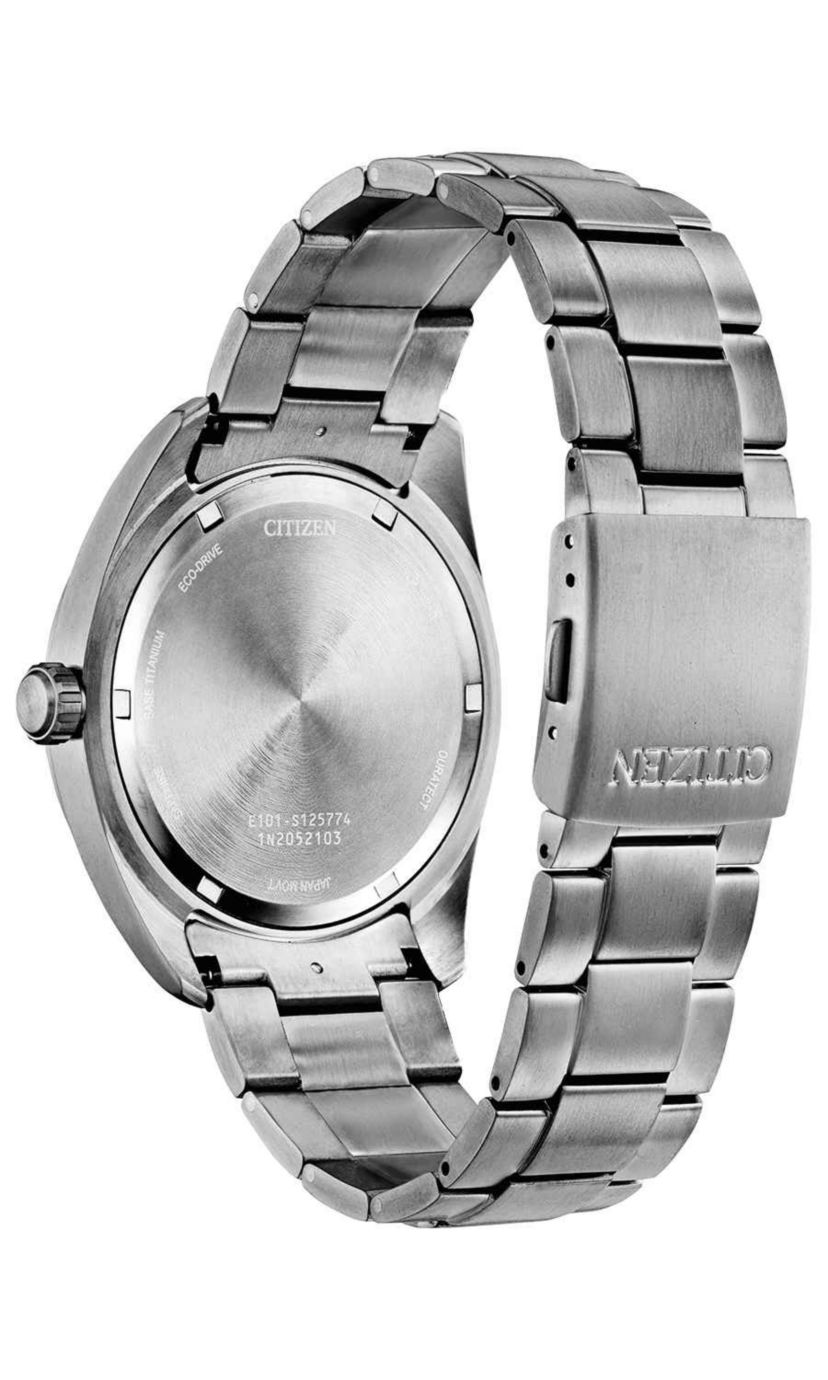 Citizen Eco-Drive Mens Garrison Silver-tone Super Titanium™ Bracelet Watch, 42mm