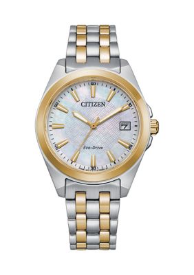 Citizen Women's Corso Two Tone Stainless Steel Bracelet Watch