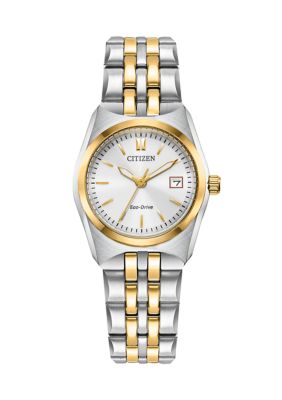 CITIZEN Eco-Drive Women's Corso Two Tone Stainless Steel Bracelet Watch - 28 Millimeter -  5400264EW229950A
