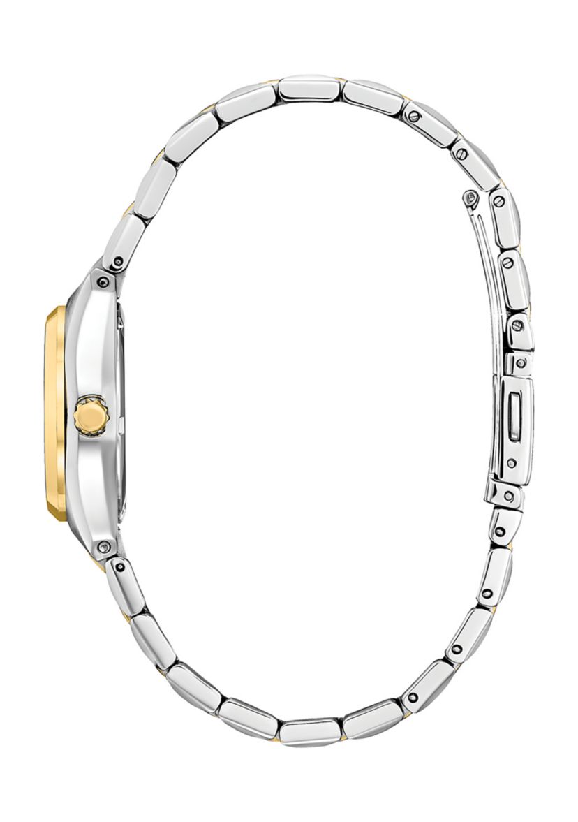 Eco-Drive Womens Corso Two Tone Stainless Steel Bracelet Watch - 28 Millimeter