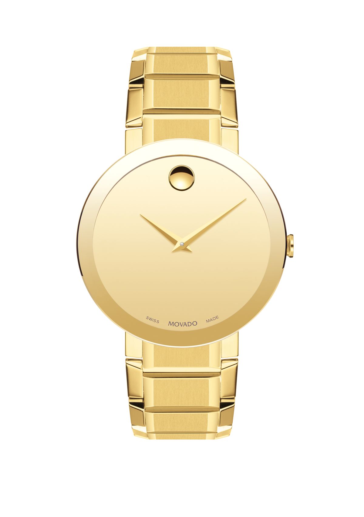Gold-Tone Stainless Steel Sapphire Bracelet Watch