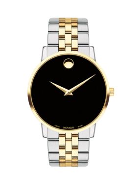 Movado Men's 2-Tone Stainless Museum Classic Bracelet Watch -  0885997252386