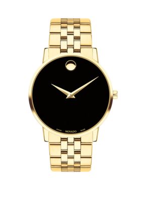Movado Men's Yellow Gold PVD-Finished Stainless Steel Museum Classic Bracelet Watch -  54002800607203