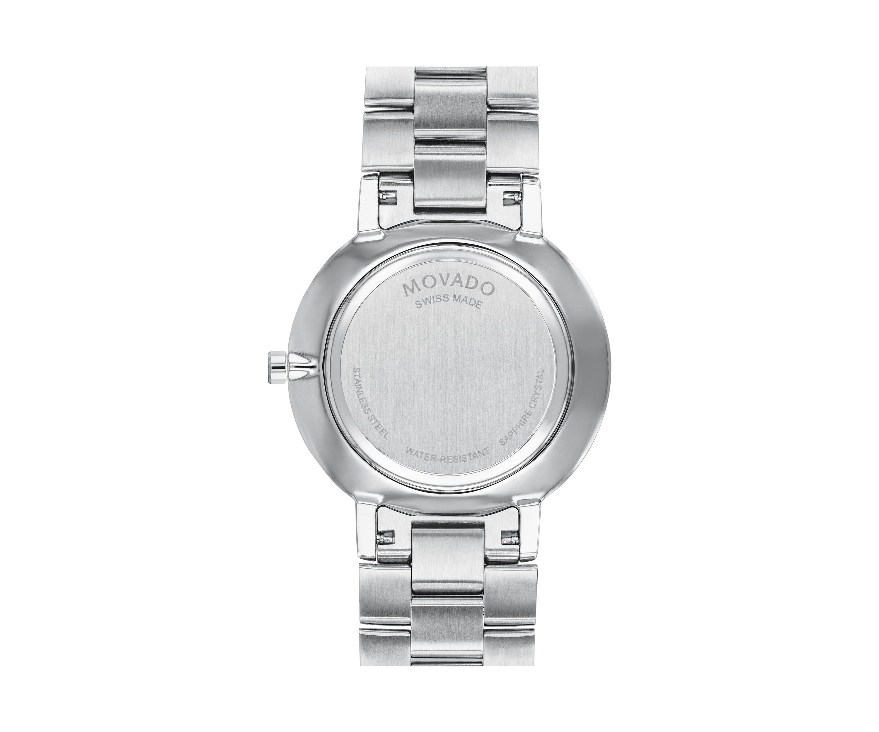 Stainless Steel Black Dial Bracelet Watch 