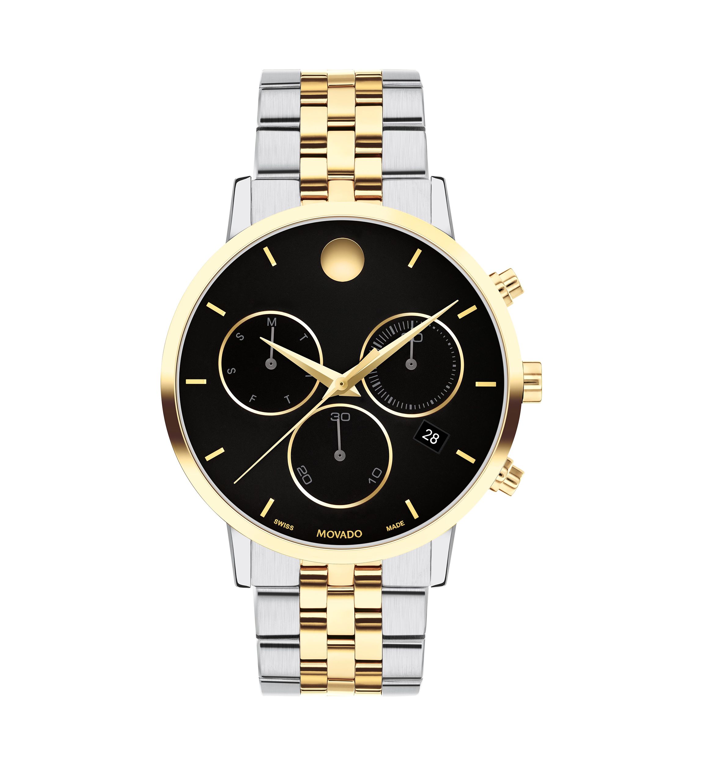 Mens Core Museum Classic Chrono Two Tone Bracelet