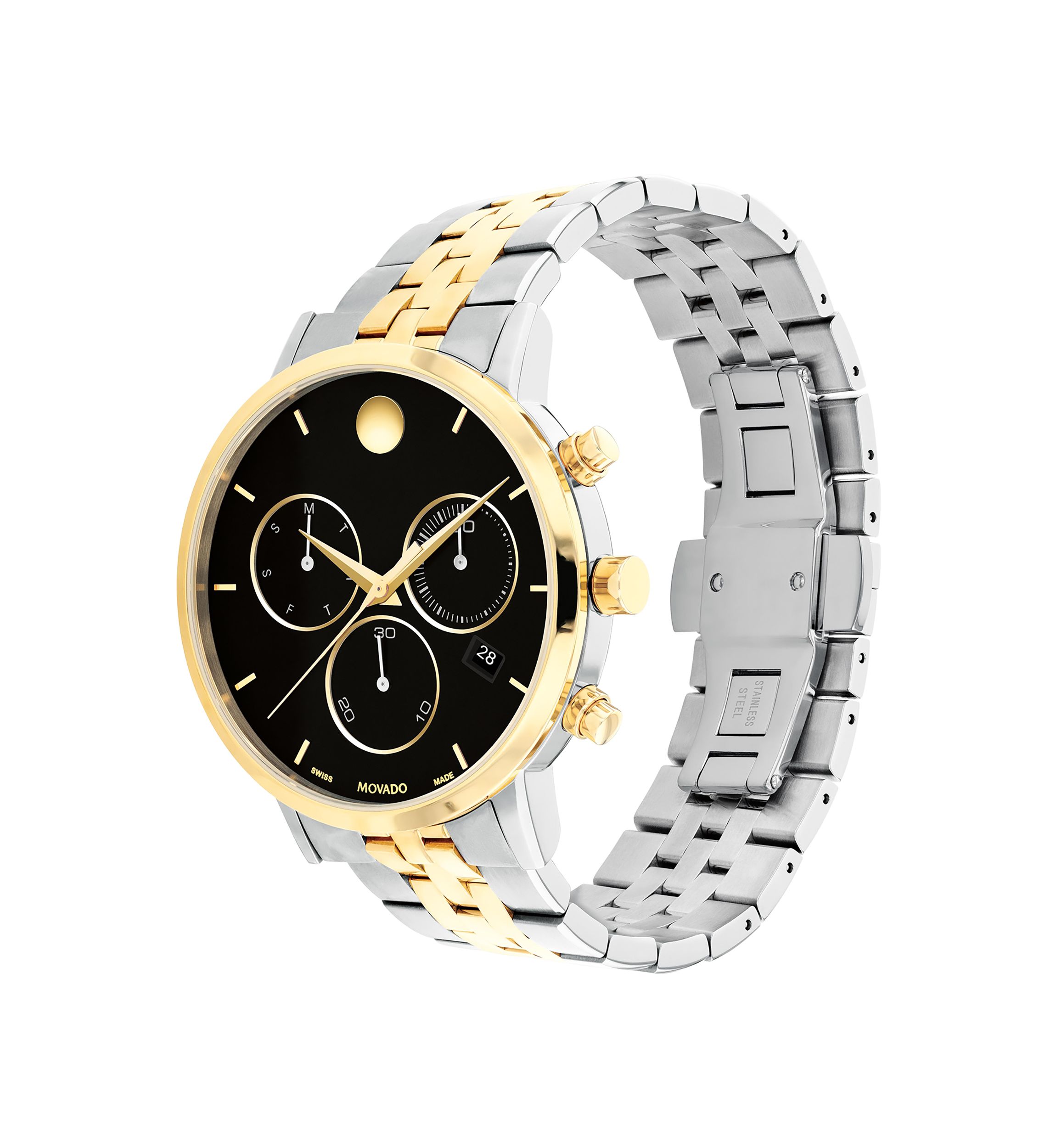 Mens Core Museum Classic Chrono Two Tone Bracelet