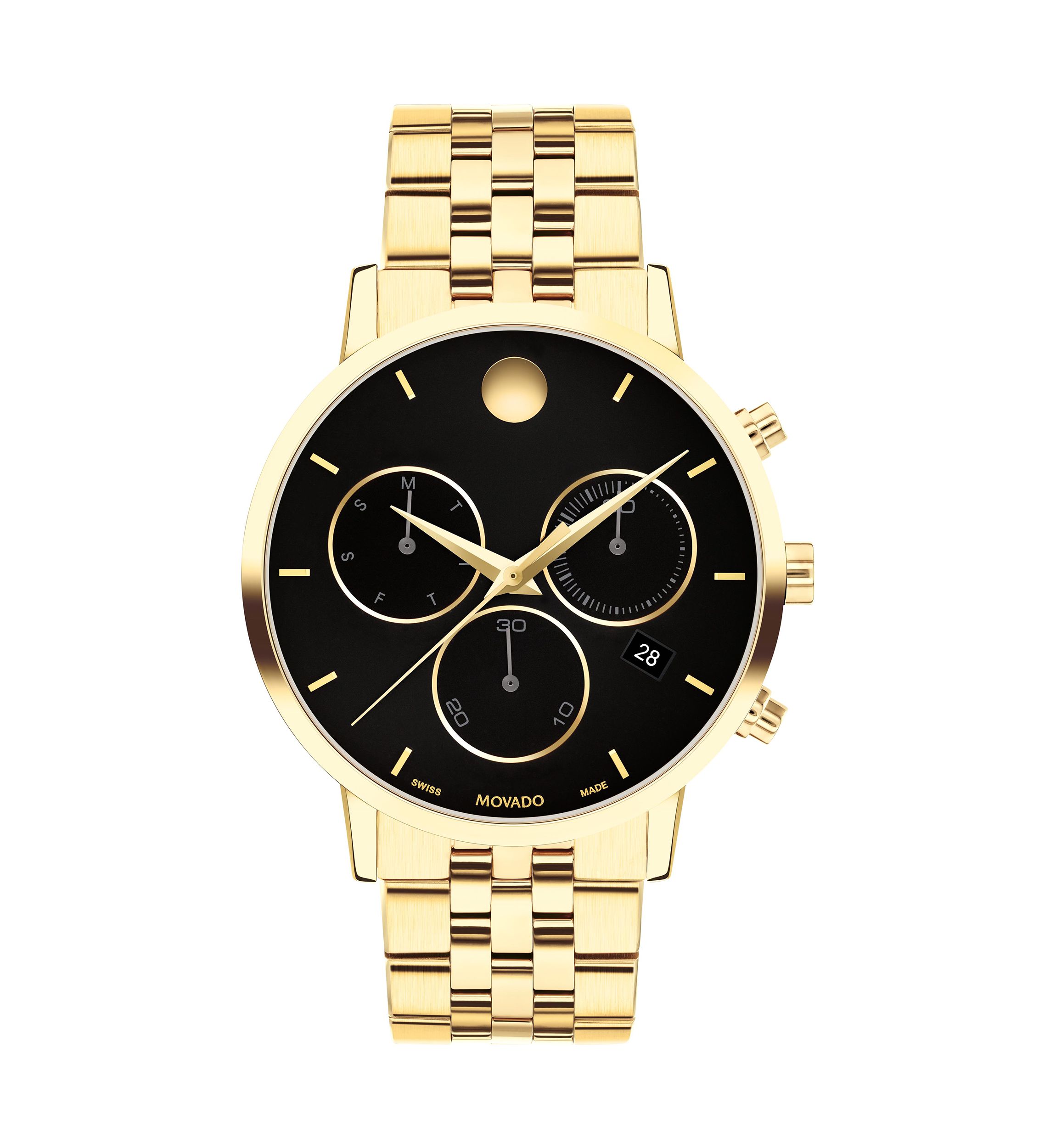 Mens Core Museum Classic Chrono Gold Bracelet