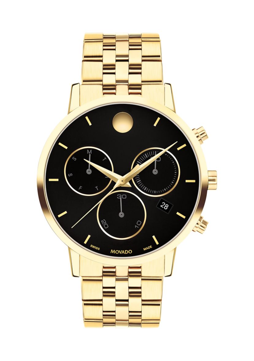 Mens Core Museum Classic Chrono Gold Bracelet