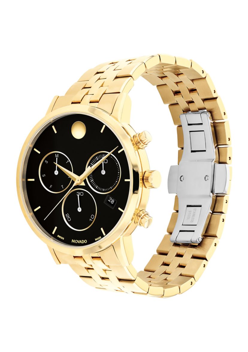 Mens Core Museum Classic Chrono Gold Bracelet