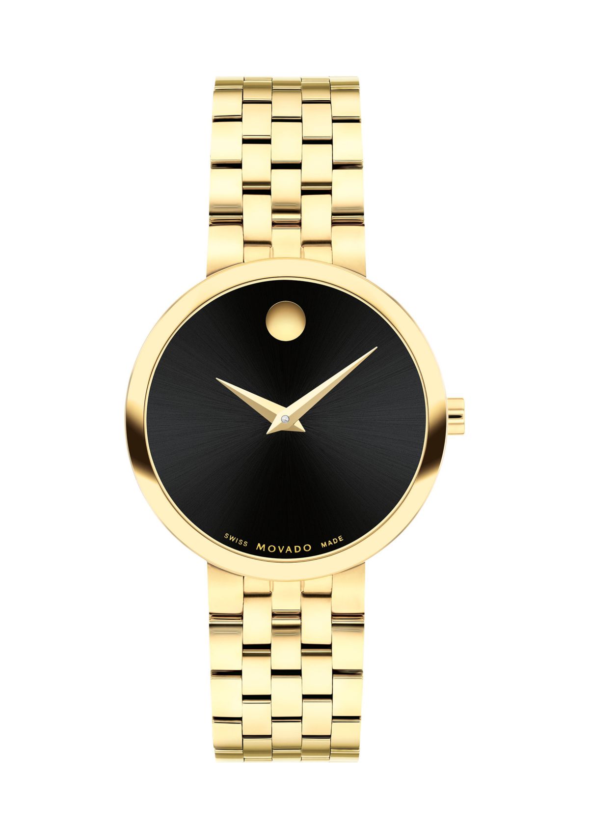 Womens Museum Classic Multi Link Gold Watch